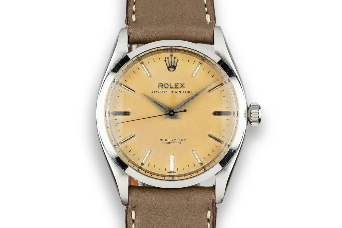 1957 Rolex Oyster-Perpetual 6564 Tropical Dial with "Amtlich Geprufter Chronometer"
