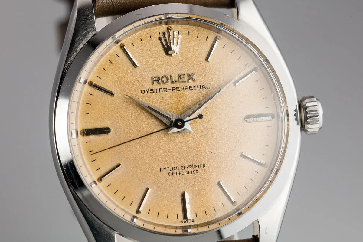 1957 Rolex Oyster-Perpetual 6564 Tropical Dial with "Amtlich Geprufter Chronometer"