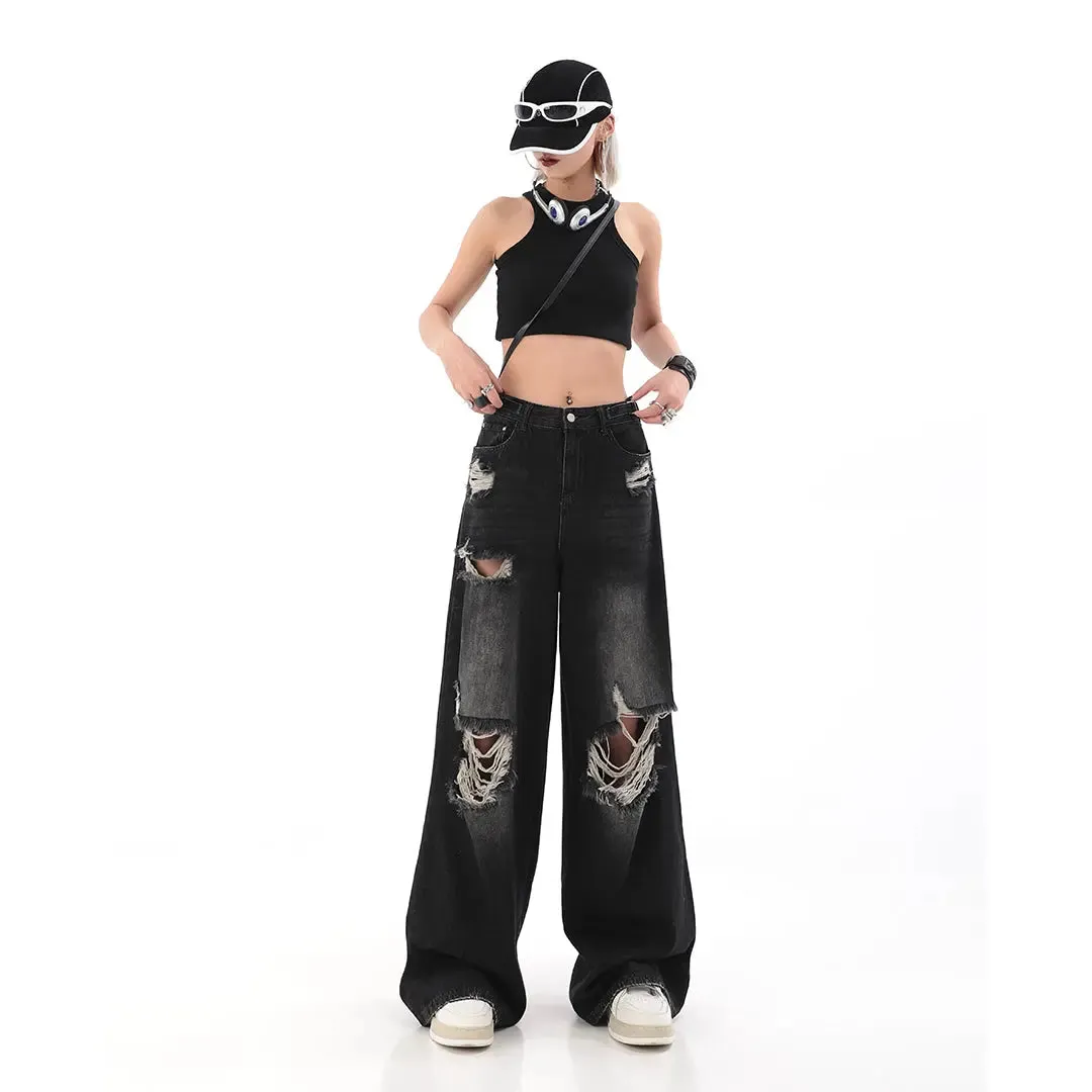 【23s July,】Loose Ripped Jeans