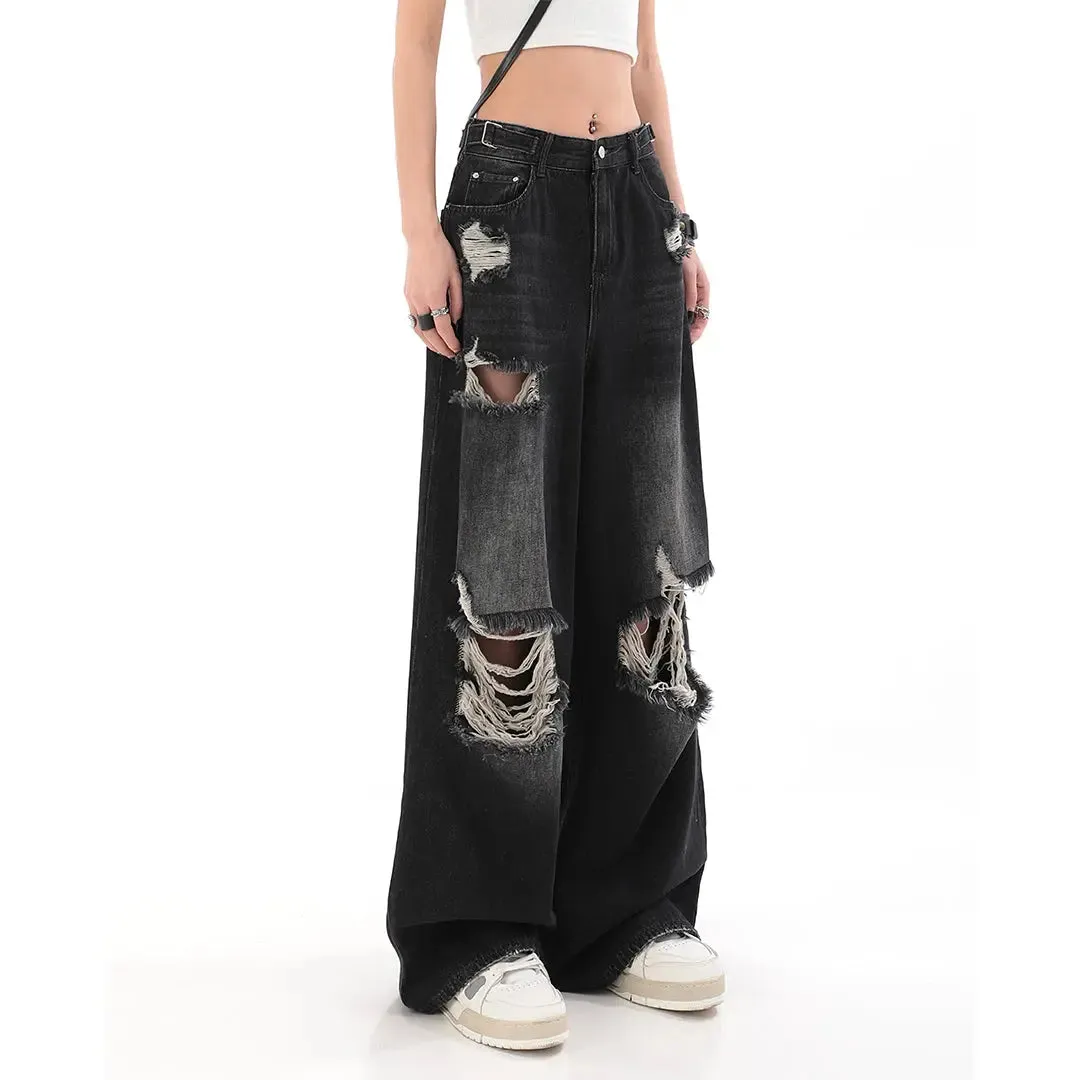 【23s July,】Loose Ripped Jeans