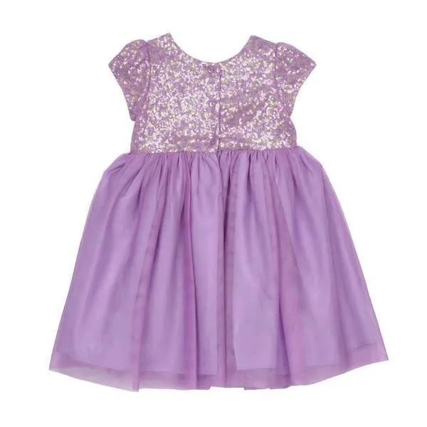 Angelina Purple Sequin Dress