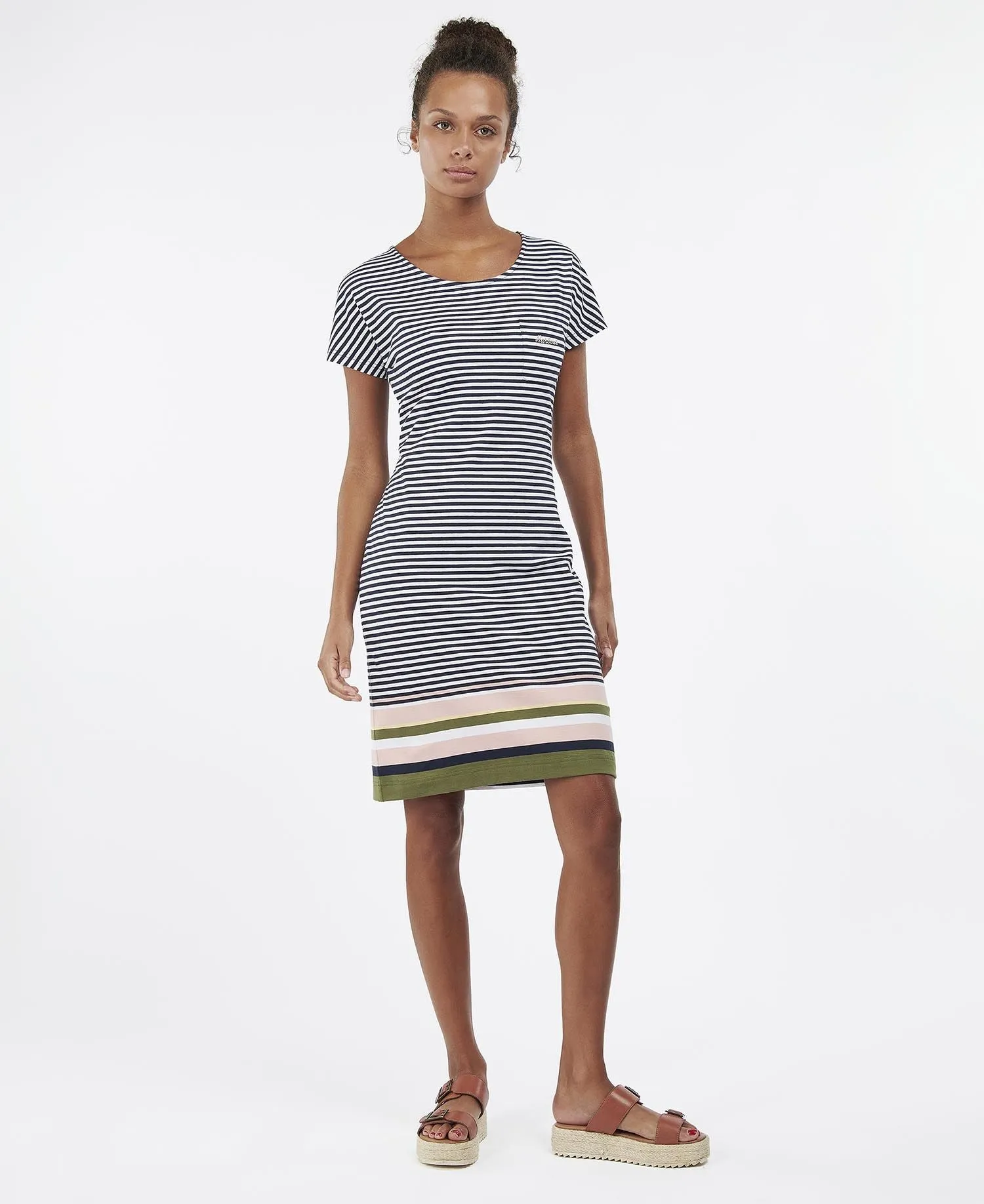 Barbour Harewood Stripe Tee Dress LDR0297