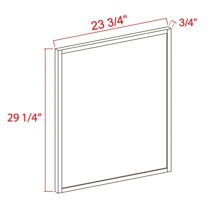 BDEP - Base Decorative End Panel - Shaker Slim