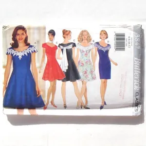 Butterick 3847 Women's Close Fitting Lined Dress Vintage