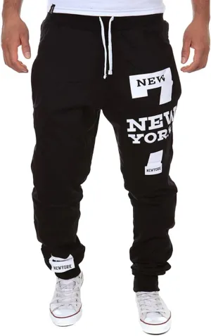 COTTORY Men's Harem Casual Baggy Hiphop Dance Jogger Sweatpants Trousers