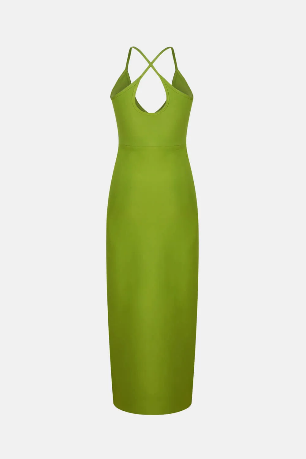 Cutout Spaghetti Strap Side Split Dress