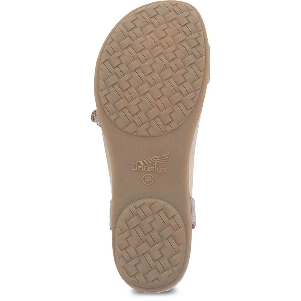 Dansko Janelle Sandal - Tan Glazed Kid Leather
