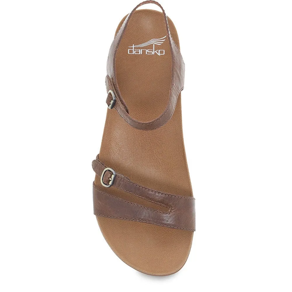 Dansko Janelle Sandal - Tan Glazed Kid Leather