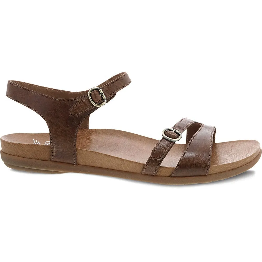 Dansko Janelle Sandal - Tan Glazed Kid Leather