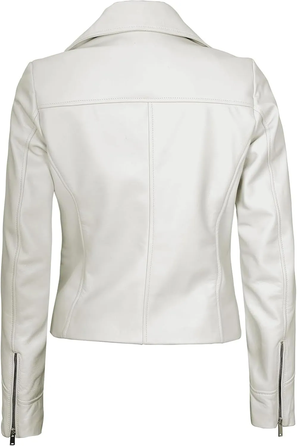 Decrum Asymmetrical Real Leather Jacket Women  Trendy Fashion Lambskin Womens Leather Jacket