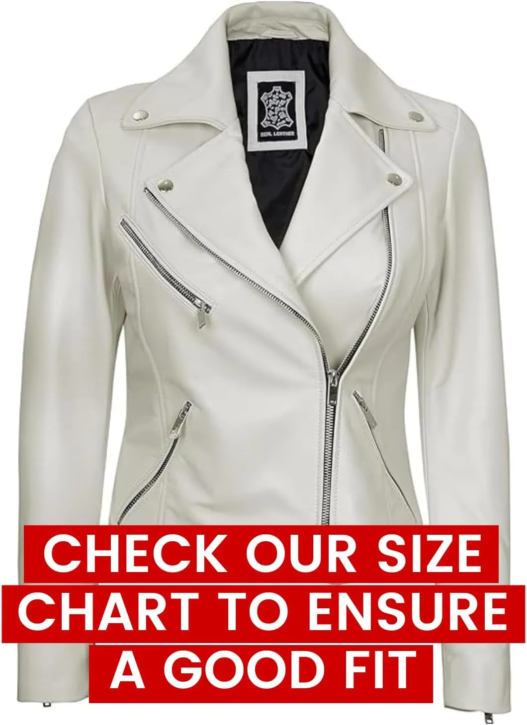 Decrum Asymmetrical Real Leather Jacket Women  Trendy Fashion Lambskin Womens Leather Jacket