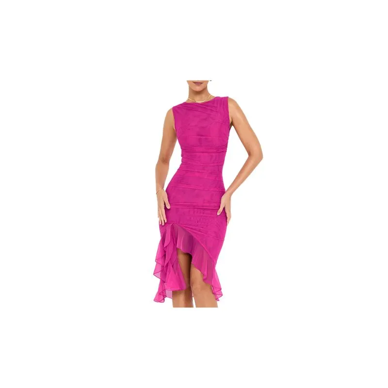 Diva Midi Ruffle Dress