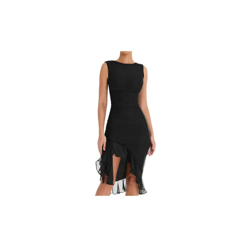 Diva Midi Ruffle Dress