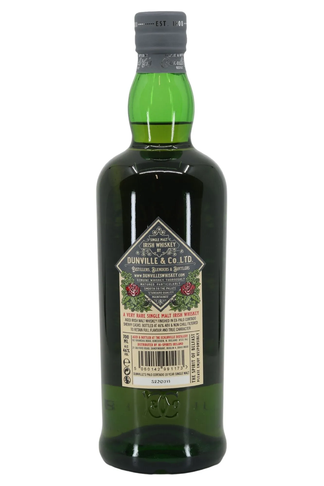 Dunville's 10 Year Old Single Malt Palo Cortado Cask