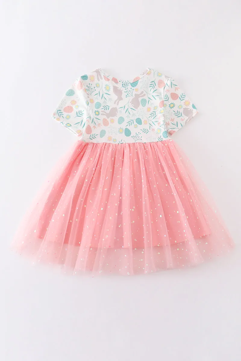 Easter sequin tulle dress