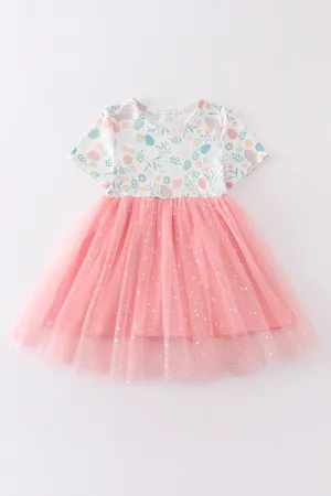 Easter sequin tulle dress