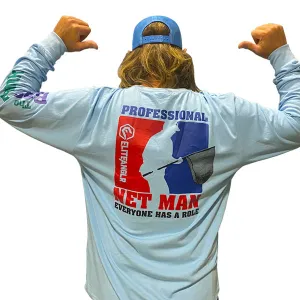 EliteAnglr® Net Man Fishing Shirt - The Bass Tank Special Edition