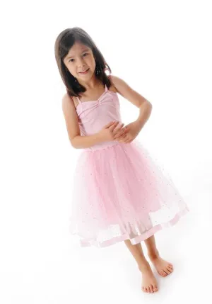 Fairy Girls Sparkle Ballet Dress Light Pink Large