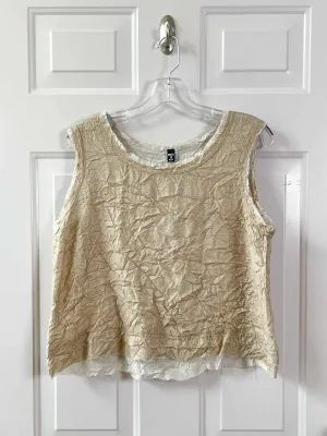 Folded Bottom Tank, Solid Gold