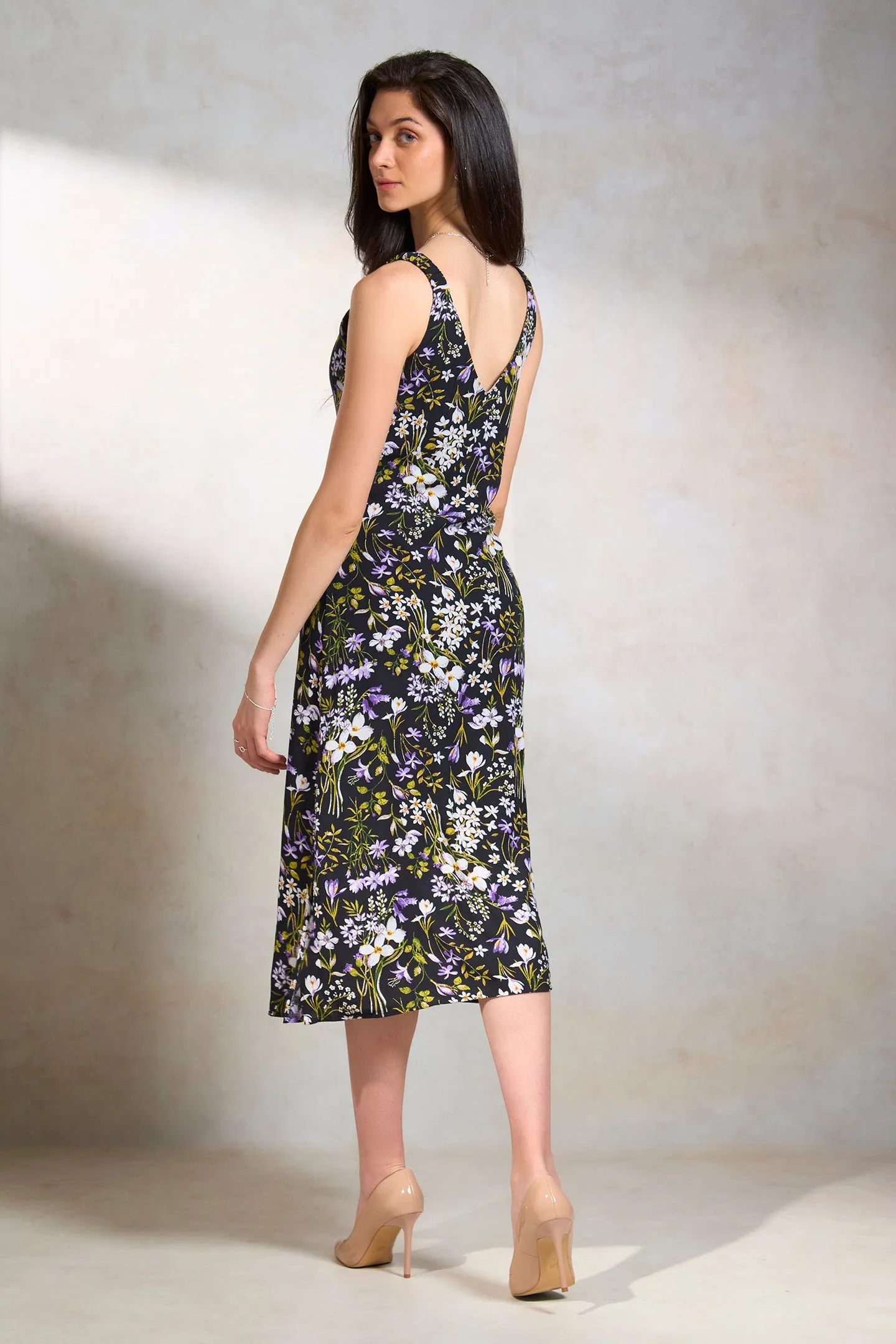 Julie|Floral Midi Dress