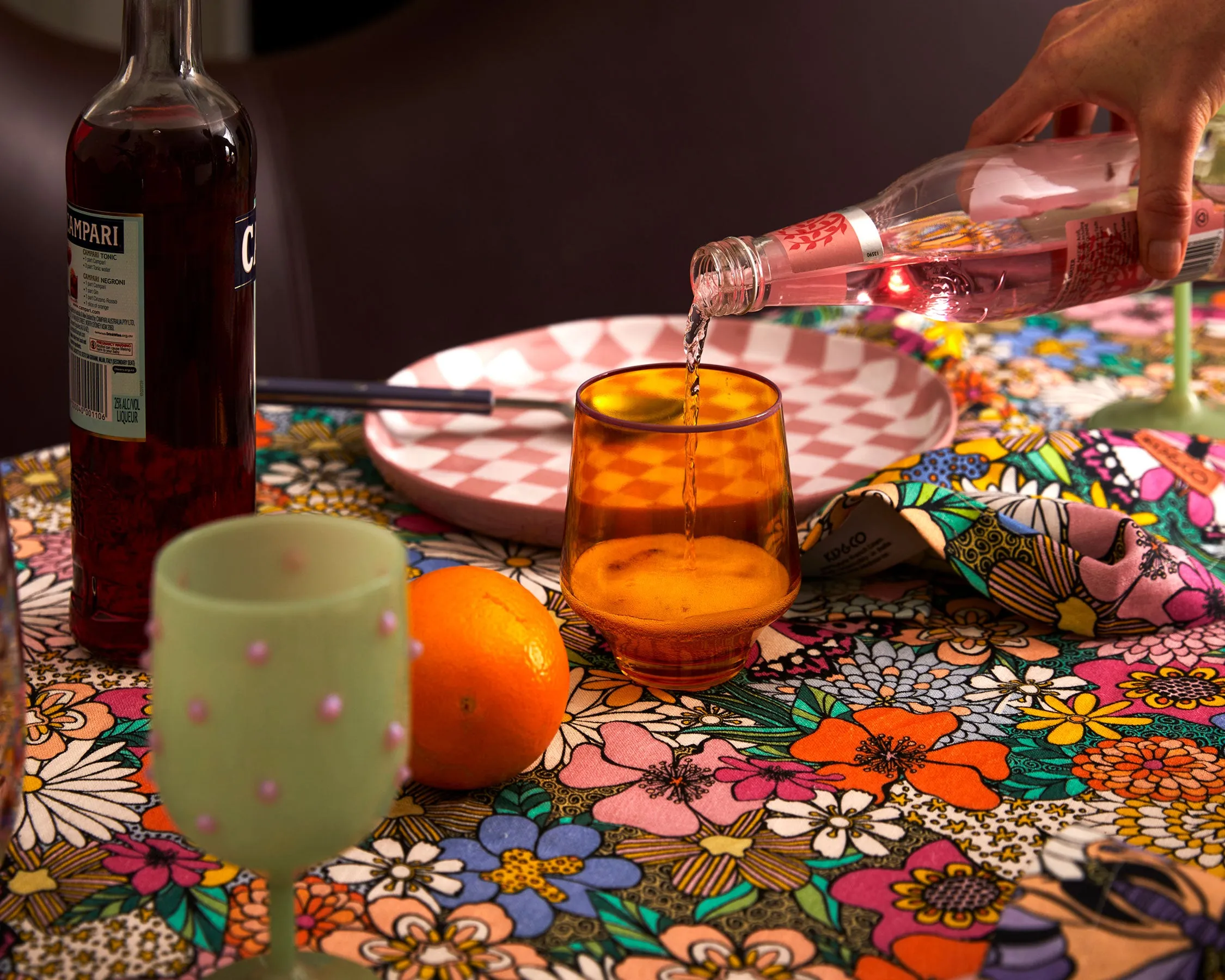 Kip & Co Tropical Punch Tumbler Glass 2P Set