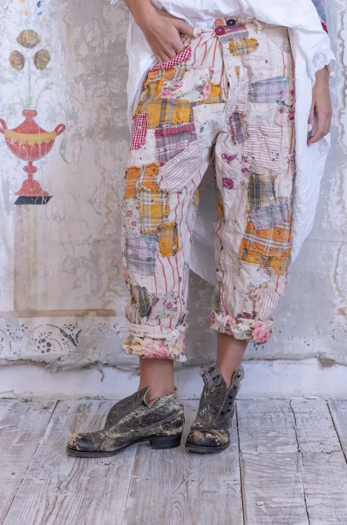 Magnolia Pearl PANTS 542 Patchwork Miner Pants