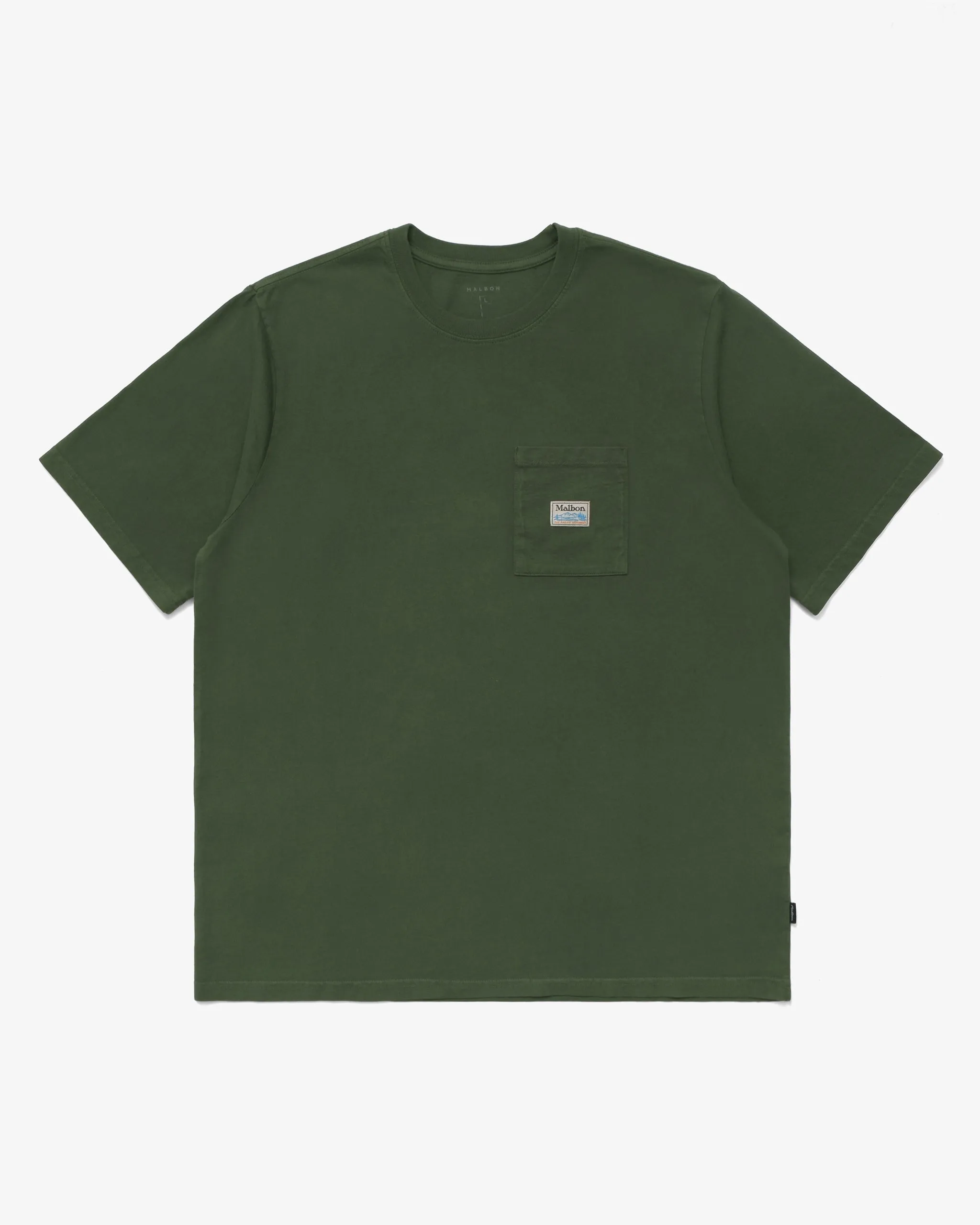 Malbon Golf Fishing Buckets Pocket T-Shirt - FOREST