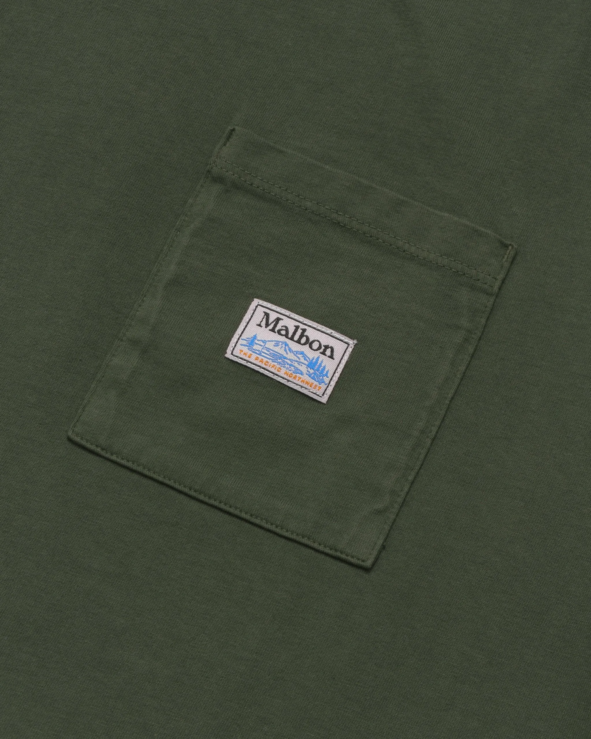 Malbon Golf Fishing Buckets Pocket T-Shirt - FOREST