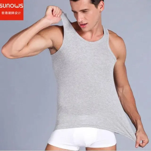 Men's Cotton Close-fitting Vest