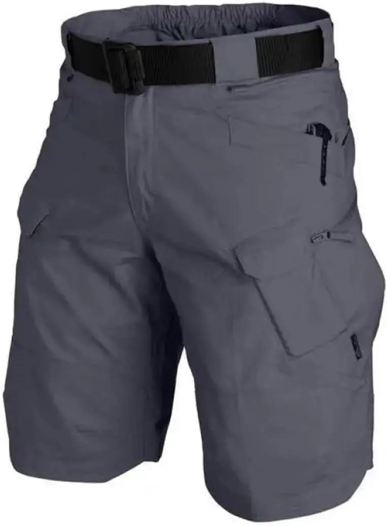 Men's Summer Waterproof Quick Dry Multi-Pocket Shorts Cargo Shorts Tactical Outdoor Hunting Fishing Short Pants