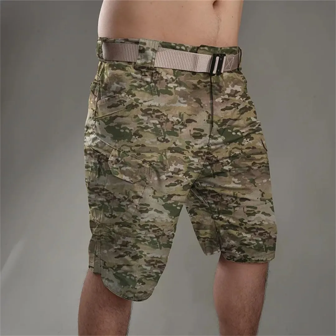 Men's Summer Waterproof Quick Dry Multi-Pocket Shorts Cargo Shorts Tactical Outdoor Hunting Fishing Short Pants
