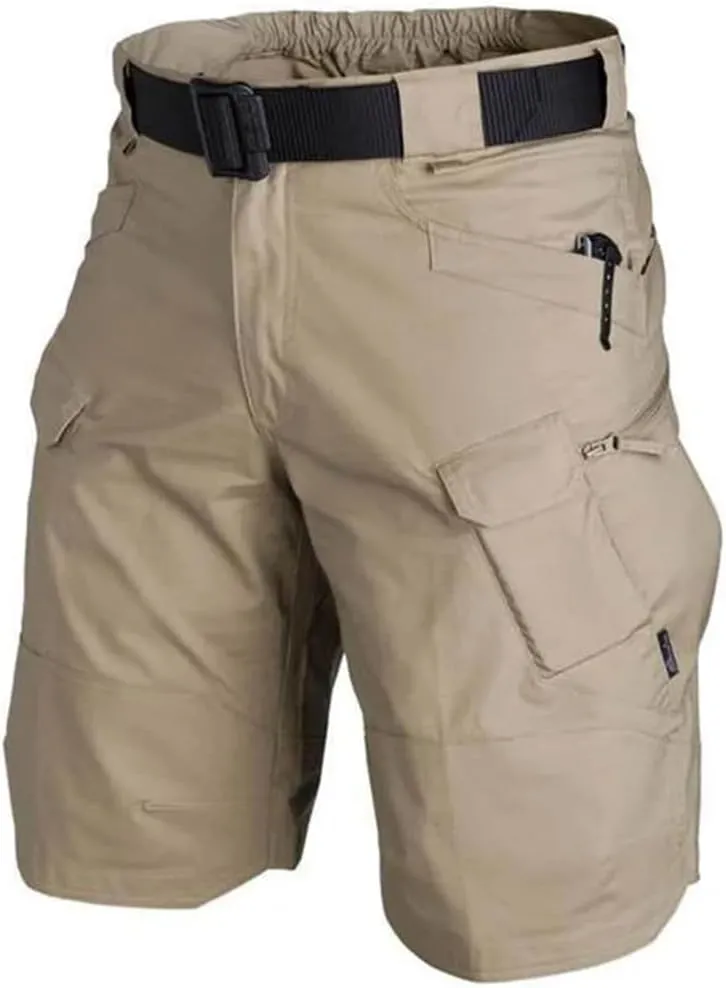 Men's Summer Waterproof Quick Dry Multi-Pocket Shorts Cargo Shorts Tactical Outdoor Hunting Fishing Short Pants