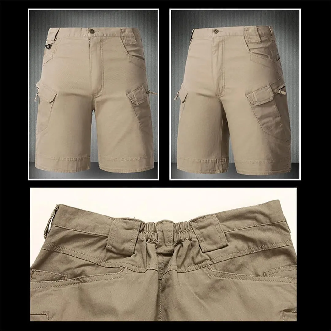 Men's Summer Waterproof Quick Dry Multi-Pocket Shorts Cargo Shorts Tactical Outdoor Hunting Fishing Short Pants