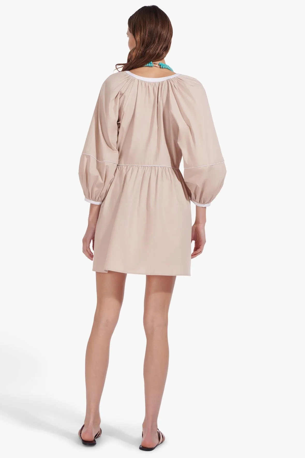 MINI DEMI DRESS | BISCOTTI WHITE