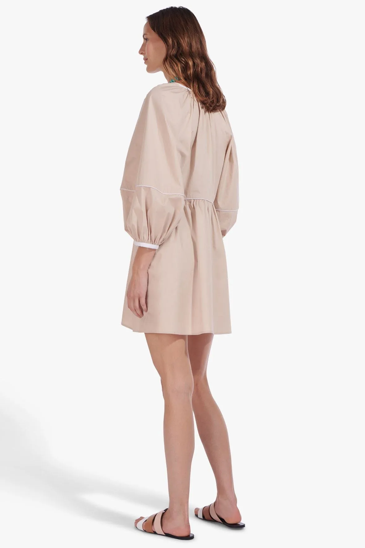 MINI DEMI DRESS | BISCOTTI WHITE