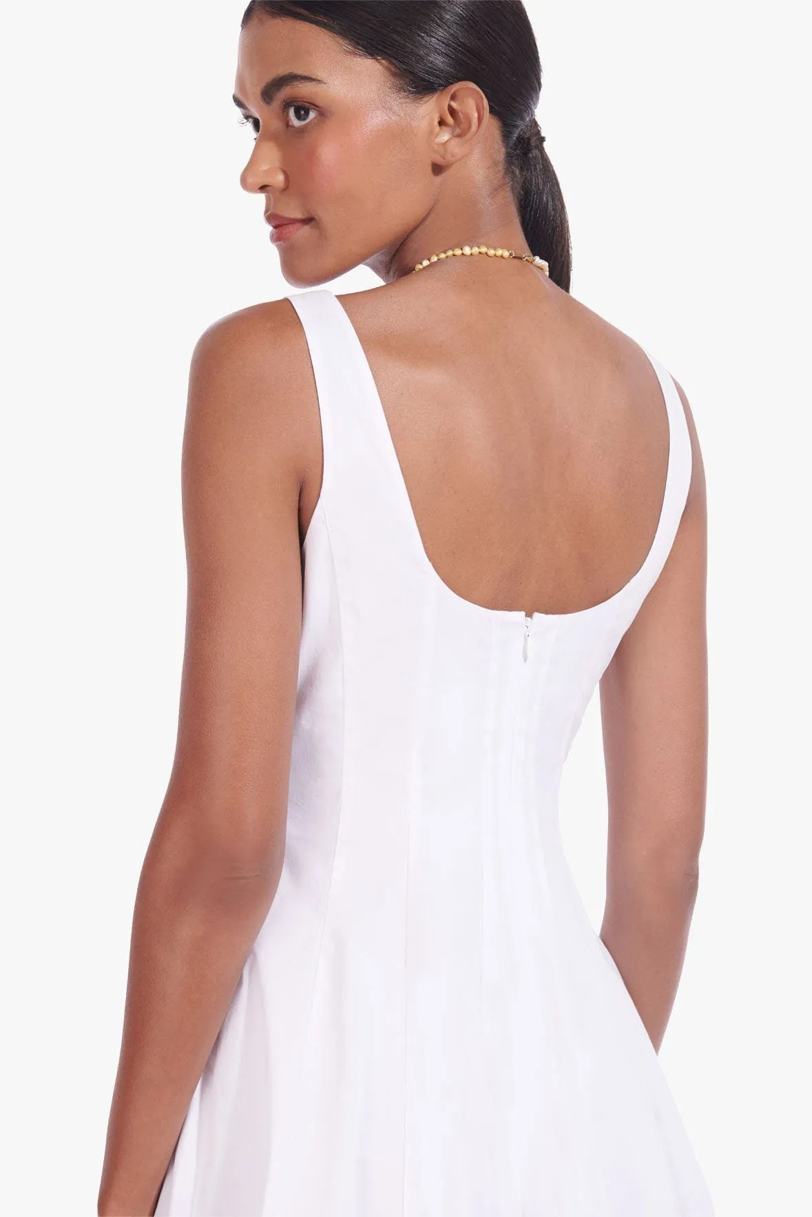 MINI WELLS DRESS | WHITE