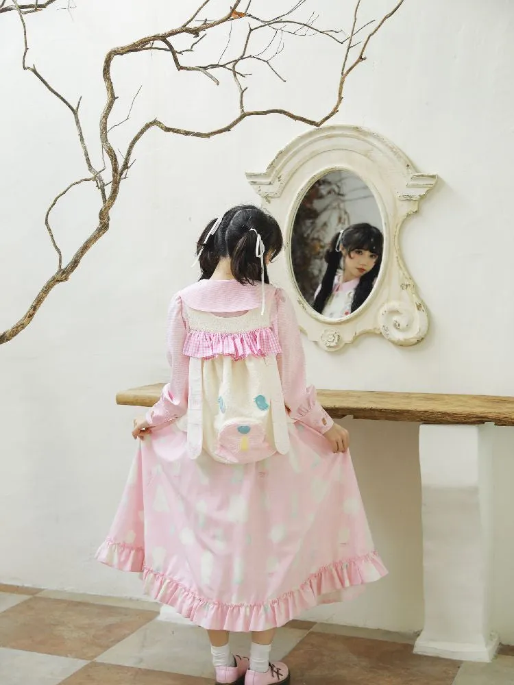 Patchwork Lolita Cake Halter Dress【s0000010460】