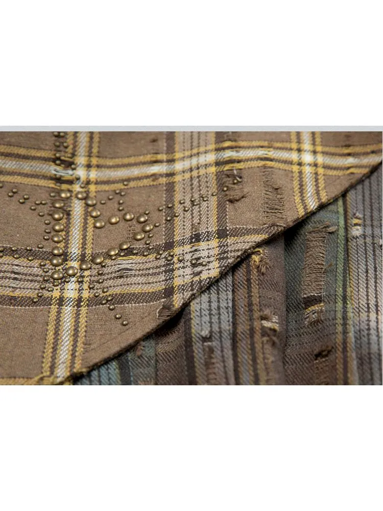Patchwork Removable Two Wear Irregular Pleated Half Skirt【s0000008126】
