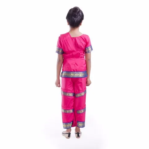 Pink Bharatnatyam Dance Dress