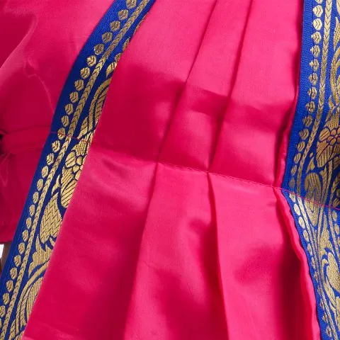 Pink Bharatnatyam Dance Dress