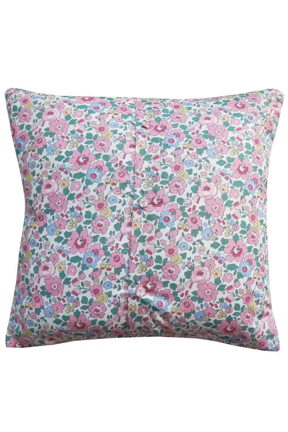 Pink Liberty Puff Patchwork Cushion