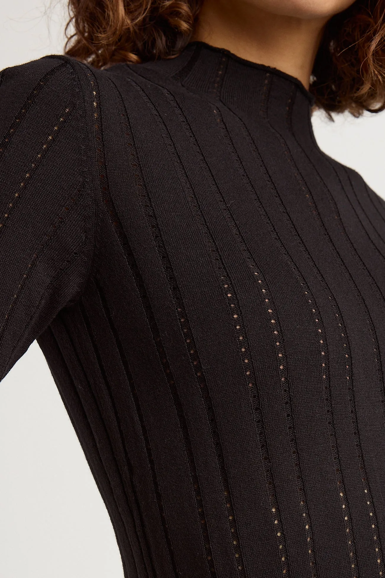 POINTELLE KNIT TOP