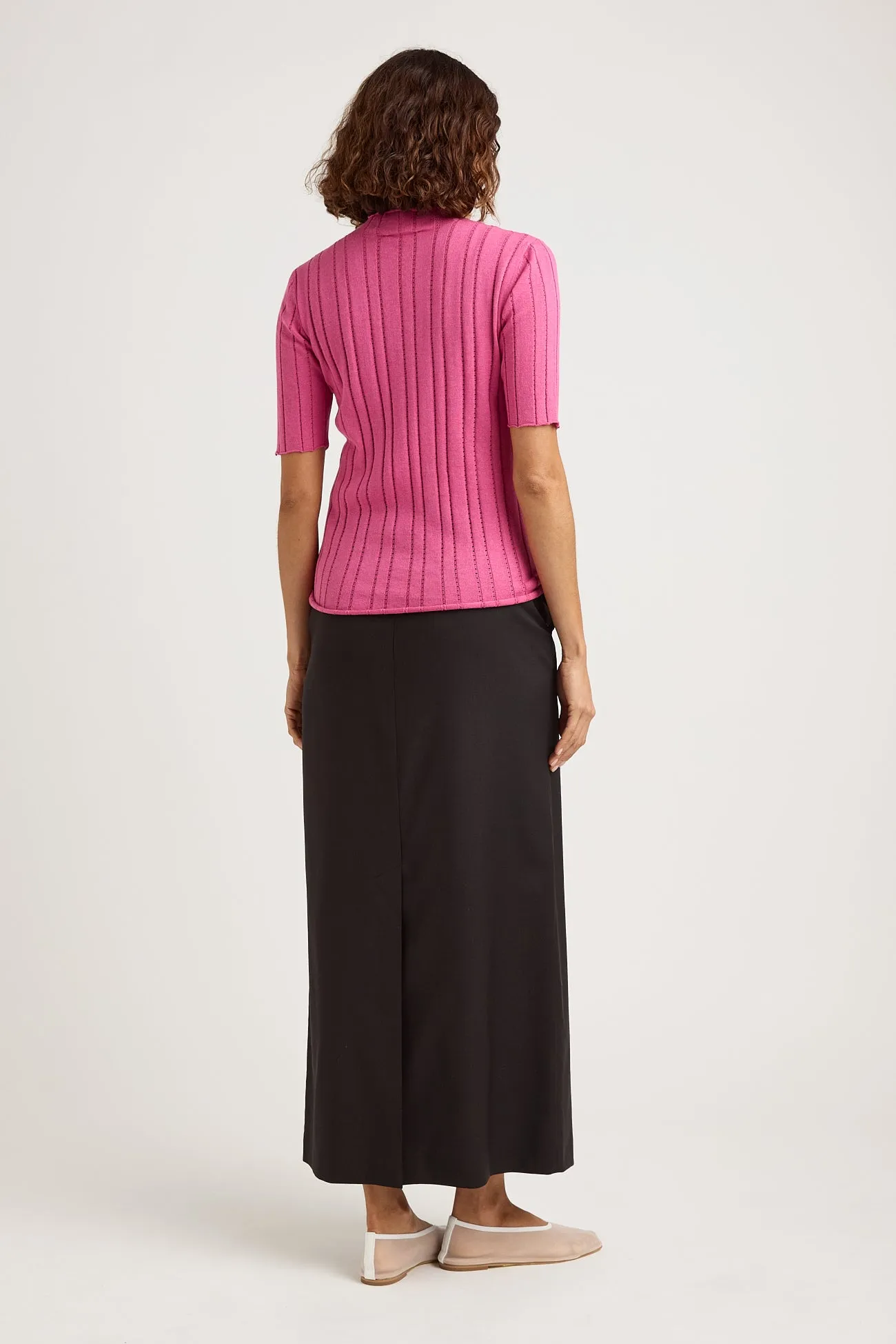 POINTELLE KNIT TOP