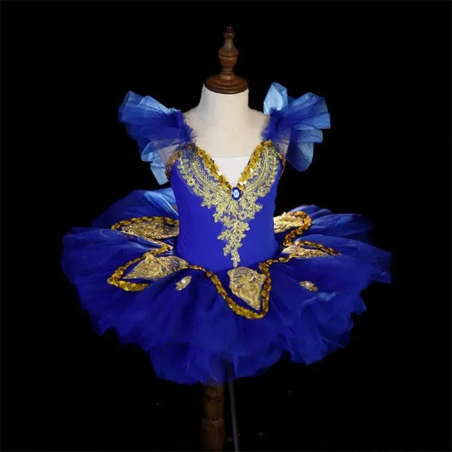 Professional Ballet Tutu Costume Pancake Girls Ballerina Dress