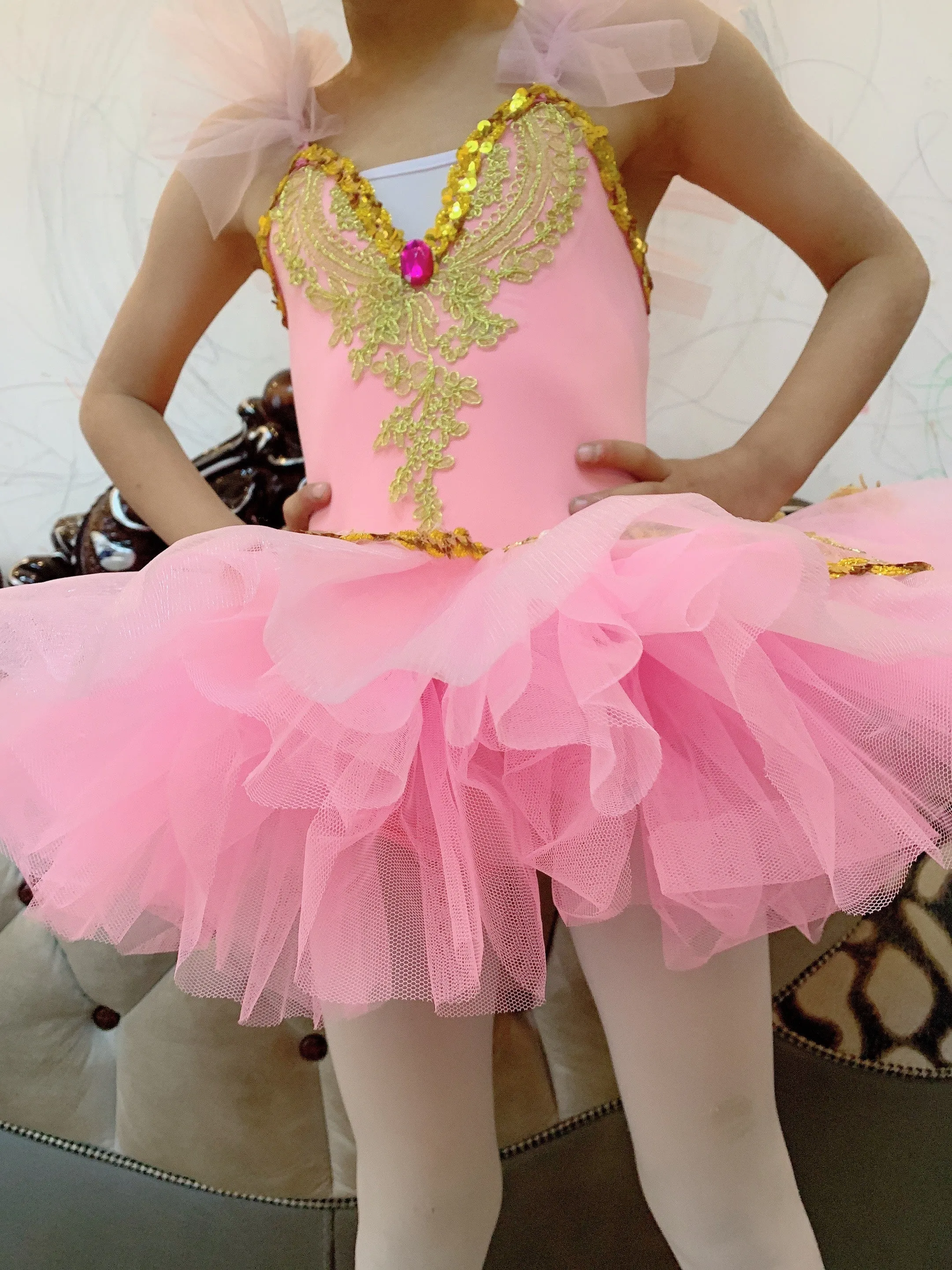 Professional Ballet Tutu Costume Pancake Girls Ballerina Dress