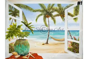 "Window to Paradise" Lisa Sparling Painting Series of Giclée Reproductions