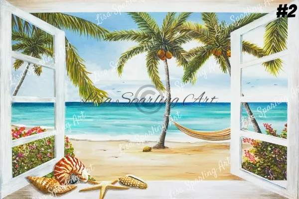 "Window to Paradise" Lisa Sparling Painting Series of Giclée Reproductions