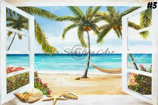 "Window to Paradise" Lisa Sparling Painting Series of Giclée Reproductions