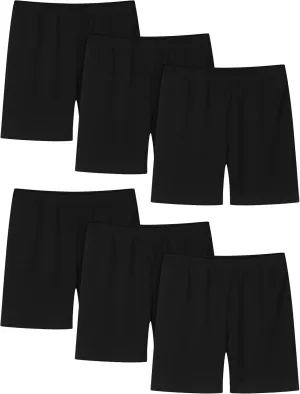 Resinta 6 Pack Girls Bike Shorts Under Dress Dance Cartwheel Shorts for Toddler Kids Summer Clothes Multicolor