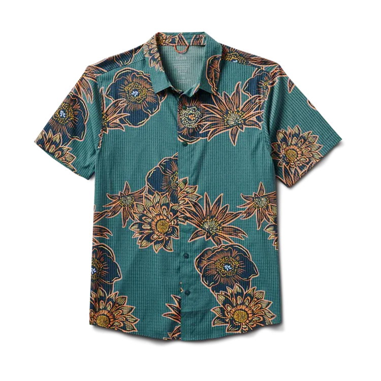 ROARK Bless Up Breathable Stretch Shirt - AURORA FLORA TUNDRA
